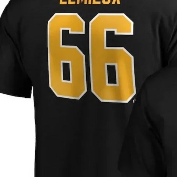 PITTSBURGH PENGUINS "Mario Lemieux" YOUTH L/XL Double sided Logo T-Shirt NEW - Picture 3 of 4